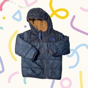 The North Face baby heavyweight fleece lined puffer winter coat 18M blue pattern